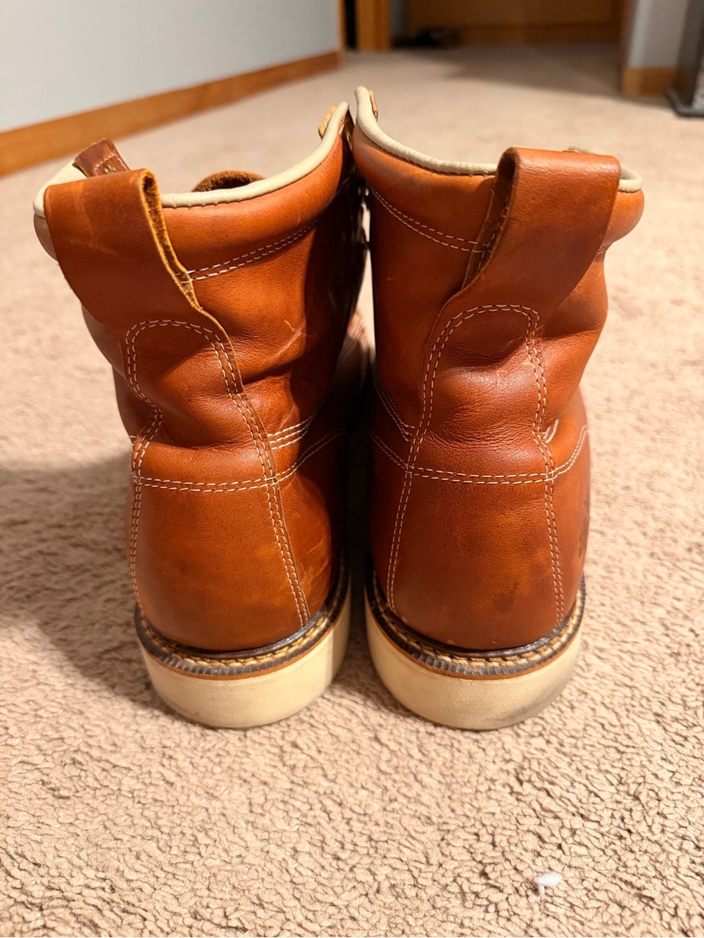 THOROGOOD AMERICAN HERITAGE 6" TOBACCO MOC TOE WORK BOOTS - Picture 5 of 6